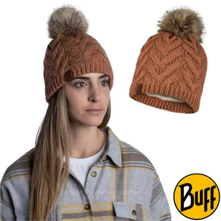 【西班牙 BUFF】Lifestyle 系列 CARYN 針織柔軟保暖毛球帽.雪地毛線帽 _BF123515 瑰麗粉