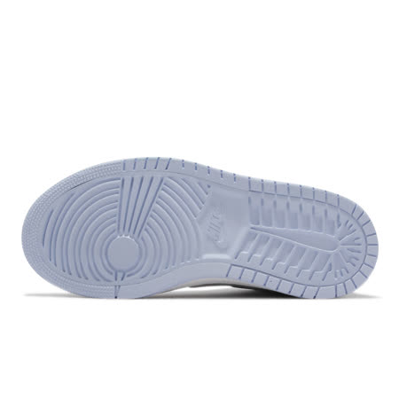 Nike Air Jordan 1 Zoom Air 男女鞋 休閒鞋 喬丹一代 氣墊 情侶款 麂皮 灰 藍 CT0979004 CT0979-004