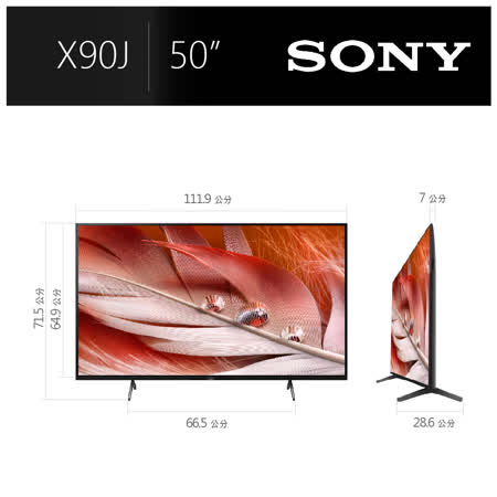 【SONY 索尼】50X90J 55吋 4K電視 SONY電視 (XRM-50X90J)