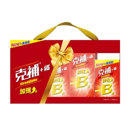 克補 B群+鐵加強錠禮盒 共180錠