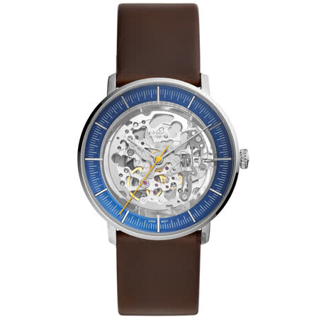 FOSSIL Chase 雙鏤空機械手錶-42mm ME3162