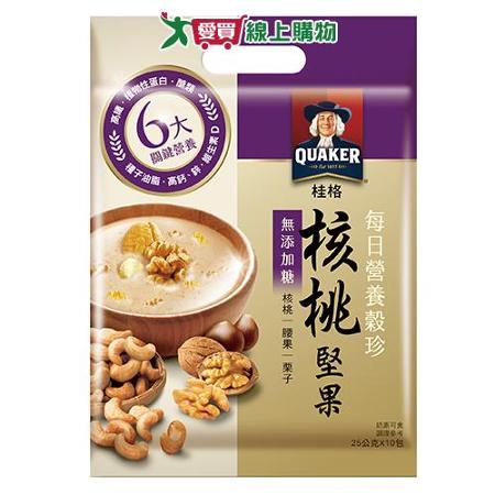 桂格每日營養穀珍核桃堅果無添加糖25Gx10