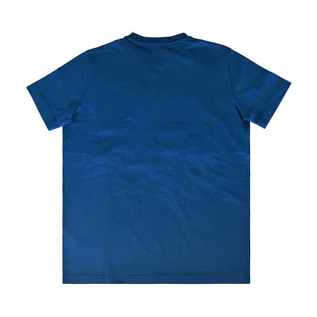 KENZO 草寫刺繡LOGO創辦人造型設計純棉男士寬鬆短袖T恤(午夜藍x橘)