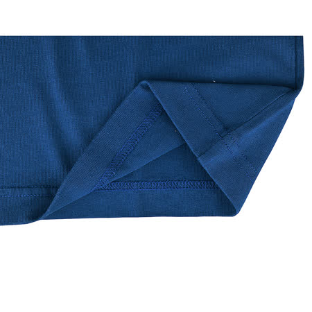 KENZO 草寫刺繡LOGO創辦人造型設計純棉男士寬鬆短袖T恤(午夜藍x橘)