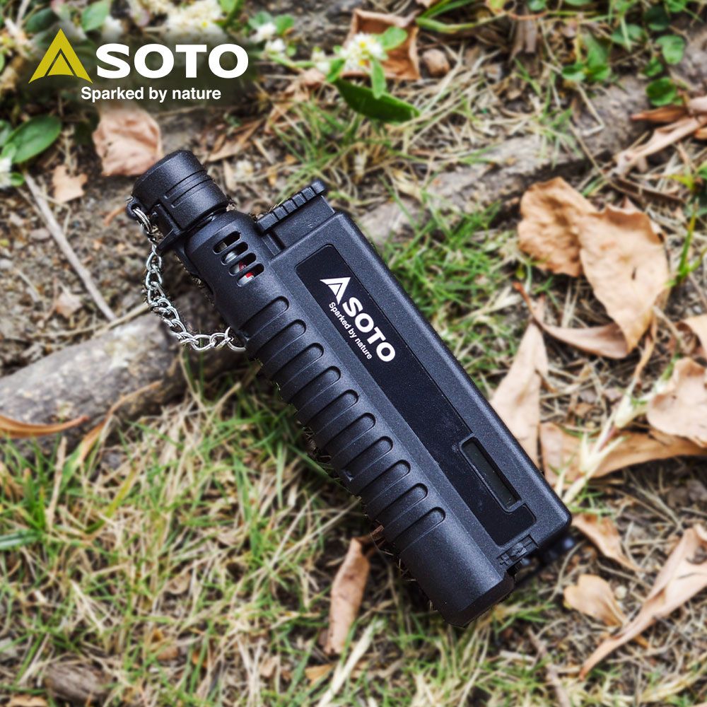 日本SOTO伸縮防風點火器(軍綠) ST-480CAG【台灣限定色】