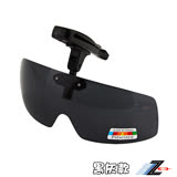 【Z-POLS】新型夾帽式 多段多角度可調設計 Polarized寶麗萊偏光抗UV400帽夾式太陽眼鏡(夾帽式偏光鏡) 電鍍水銀黑款