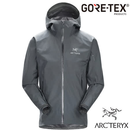 【加拿大 ARCTERYX 始祖鳥】男款 Zeta SL Gore-Tex 防風防水透氣連帽外套/21776 晶片灰