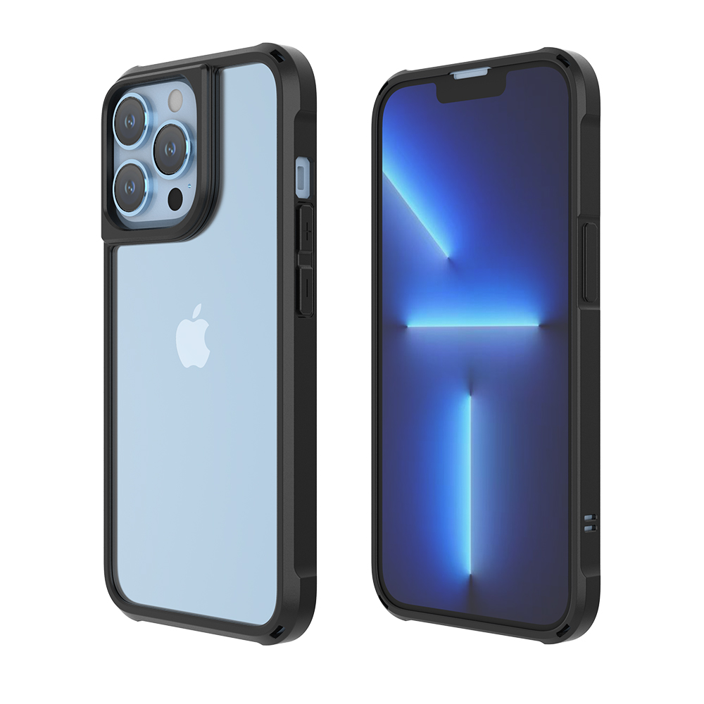 ABSOLUTE LINKASEAIR iPhone 13 / 13 Pro / 13  Pro Max  軍規防摔抗變色抗菌大猩猩玻璃保護殼-曜石黑