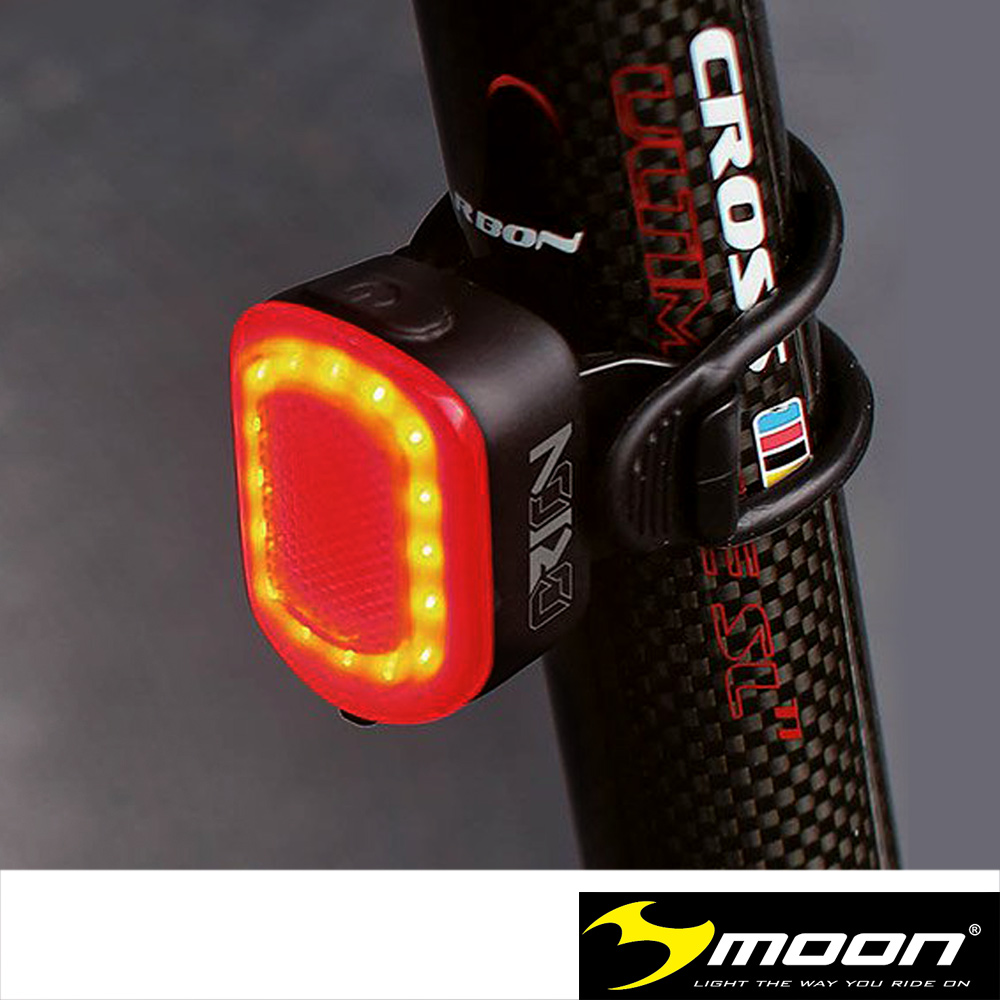 MOON ORION 50流明5模式IPX5防水 磁吸式中心強力反光單車後燈