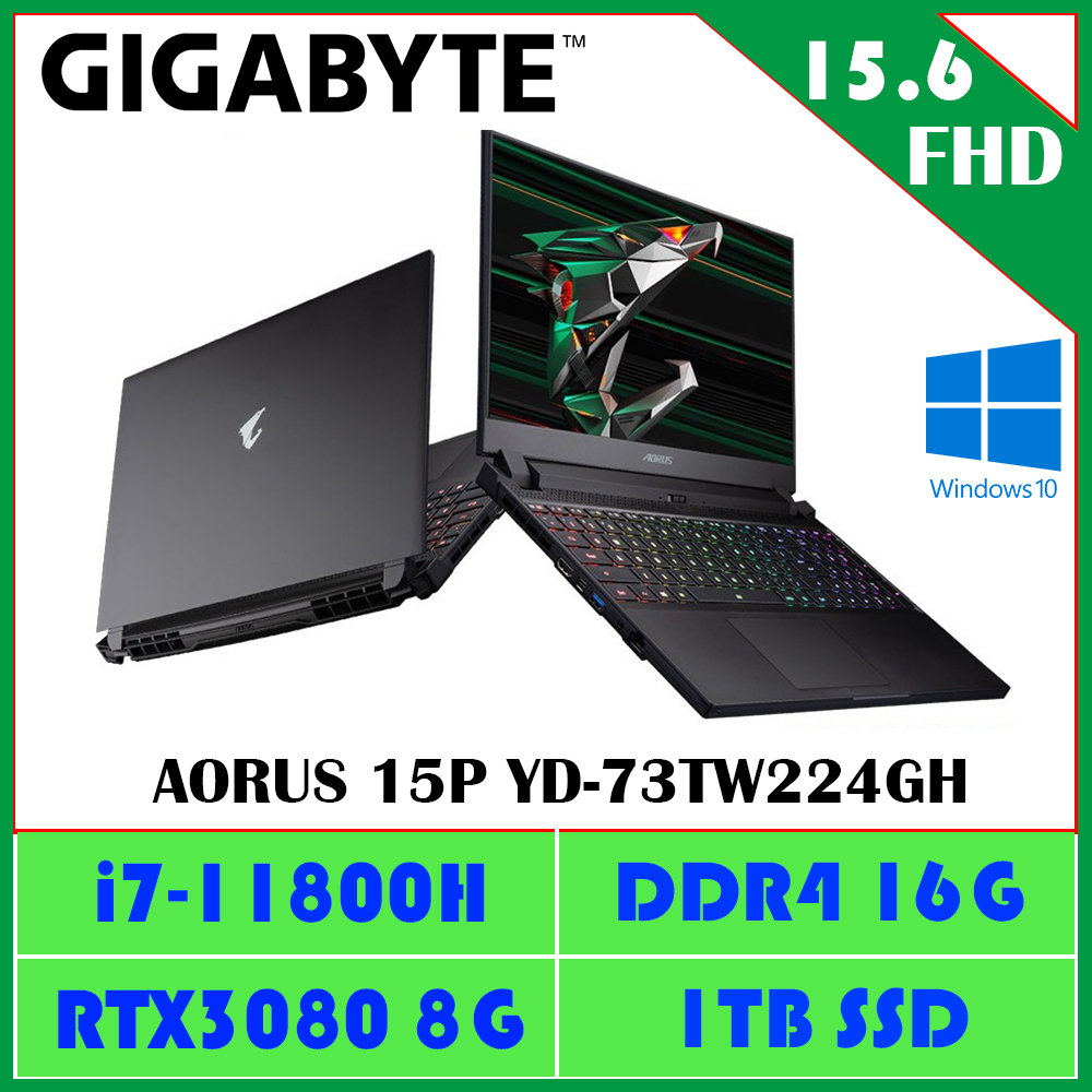 GIGABYTE AORUS 15P YD-73TW224GH /i7-11800H/RTX3080