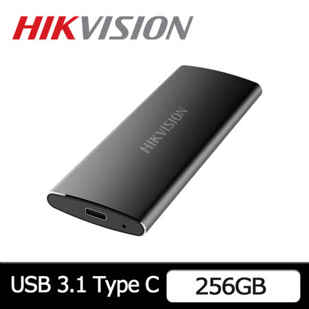 HIKVISION 海康 T200N USB3.1 TypeC 256GB外接SSD霧黑金屬