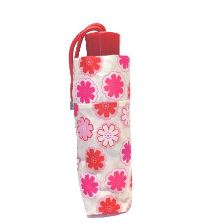 COACH 桃紅雪花裝飾輕便陽/雨傘- 67850-SVWTM