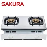 【SAKURA 櫻花】 兩口崁入式安全瓦斯爐 G6150AS/G-6150AS/G6150 送全省安裝