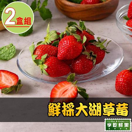 【愛上鮮果】鮮採大湖草莓2盒(300g±10%/盒)