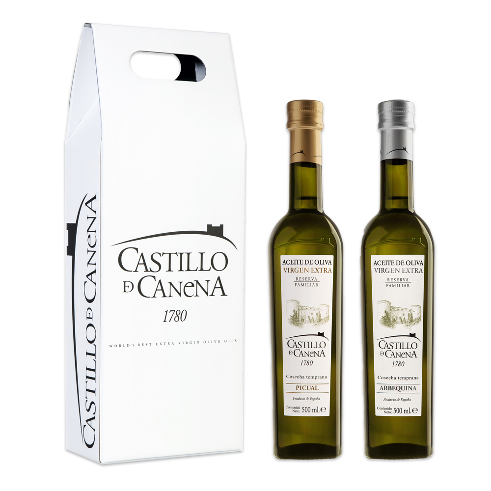 西班牙【卡內納城堡】橄欖油家族珍藏雙入禮盒組500MLX2