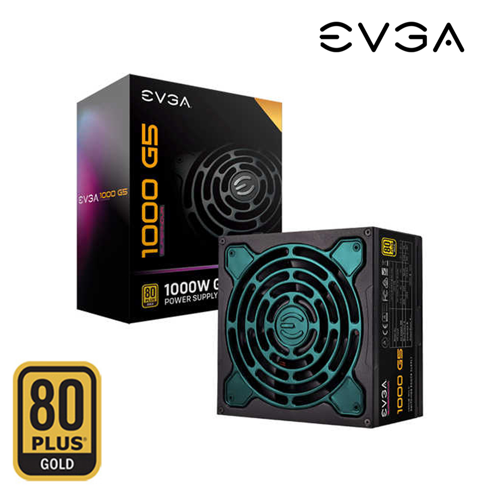EVGA 艾維克 1000瓦 80PLUS金牌 電源供應器(1000 G5)