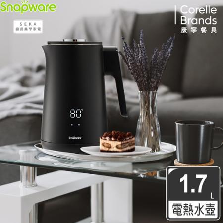 (加碼贈520ml悶燒罐)康寧 Snapware SEKA智慧恆溫電熱水壺 1.7L