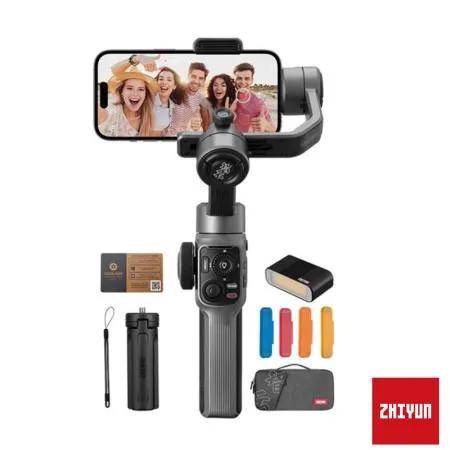 Zhiyun 智雲 SMOOTH 5S 手機三軸穩定器 套裝版本 含補光燈+濾色片 正成公司貨