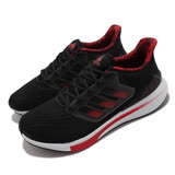 adidas 慢跑鞋 EQ21 Run 運動 男鞋 Bounce 緩震 透氣包覆 路跑 健身 黑紅 GZ4053 GZ4053 US9.5=27.5CM