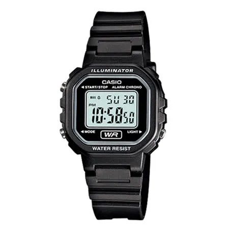 CASIO 卡西歐 中性女錶 電子錶 橡膠錶帶 防水LA-20WH-1A