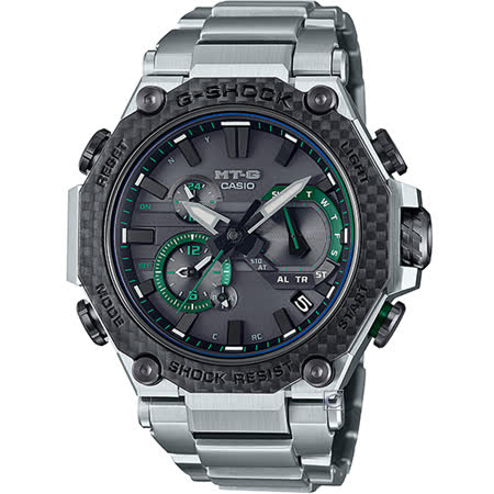 CASIO 卡西歐 G-SHOCK 電波 藍牙 太陽能電力 碳纖維核心防護運動錶-MTG-B2000XD-1A