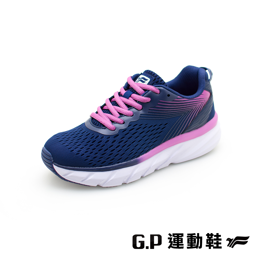 【G.P 女款輕羽透氣反光休閒鞋】P7632W-藍色 (SIZE:36-40 共二色)