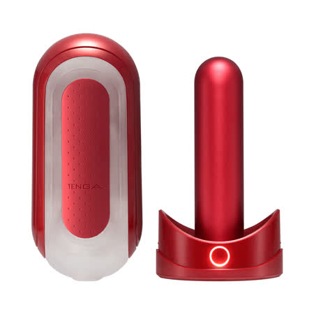 官方正品 TENGA FLIP 0 (ZERO) [RED & WARMER SET/熱情紅&暖杯器]