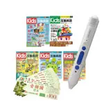 Kids互動英語（全5書）+ LiveABC智慧點讀筆16G（Type-C充電版）+7-11禮券500元