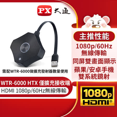 『快速到貨』PX大通 WTR-6000 HTX 智慧無線會議 高效率影音傳輸 HDMI無線會議系統 發射器