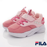 FILA頂級童鞋--輕量慢跑運動鞋款(2-J434W-551粉17-22cm) 21cm