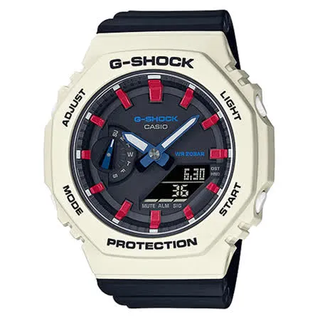 G-SHOCK 雙顯女錶 樹脂錶帶 防水200米 GMA-S2100WT-7A2