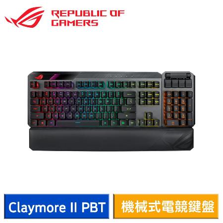 【送電競鼠墊】ASUS 華碩 ROG Claymore II 機械式電競鍵盤 (RX光學軸/PBT材質)