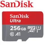 【公司貨】SanDisk 256GB 150MB/s Ultra microSDXC U1 A1 記憶卡(無轉卡)