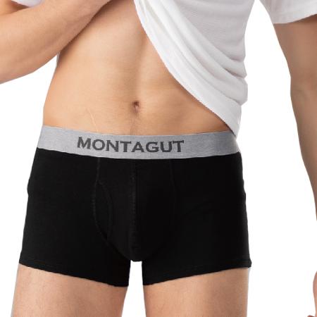 Montagut夢特嬌 彈力棉舒適平口男內褲(M~XL)