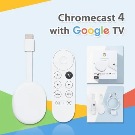 Chromecast 4 Google TV / 四代電視棒媒體串流播放器7731268 - friDay購物