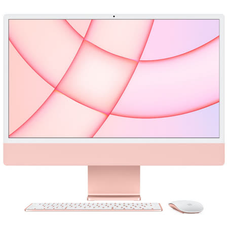 2021 iMac M1 24吋 8核心GPU, 8G/512G - 粉色 (MGPN3TA/A)