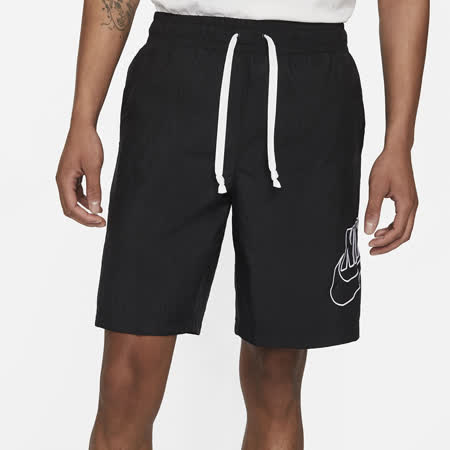【NIKE 耐吉】AS M NSW SPE WVN SHORT ALUMNI 男 短褲 黑色(DB3811010)