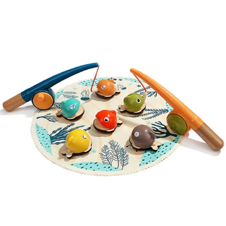 【芬蘭 Top Bright】胖胖小魚釣魚組 SF00147 木製桌遊