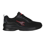 (男) DIADORA 專業慢跑輕量鞋-寬楦-反光 路跑 運動 黑紅 27.5