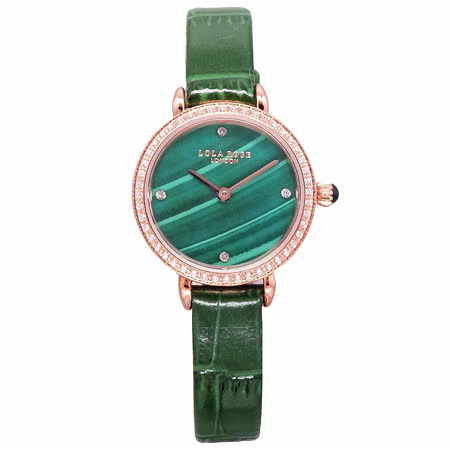 LOLA ROSE 英式LONDON的美感時尚優質腕錶-祖母綠-LR2196