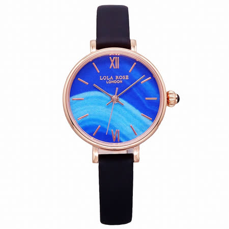 LOLA ROSE 英式LONDON的美感時尚優質腕錶-寶石藍-LR2114