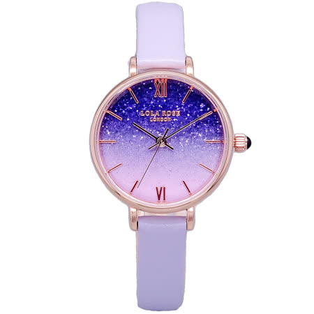LOLA ROSE 英式LONDON的美感時尚優質腕錶-璀璨星辰紫-LR2218