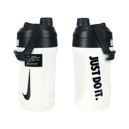 NIKE FUEL JUG大口徑霸水壺40OZ-健身 運動水壺 1180ML 白黑 F