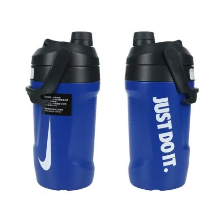 NIKE FUEL JUG大口徑霸水壺40OZ-健身 運動水壺 1180ML 藍白 F