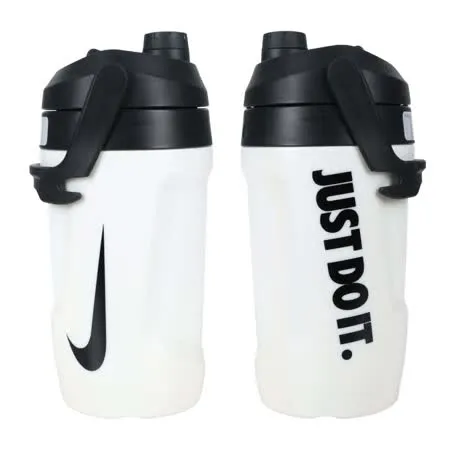 NIKE FUEL JUG大口徑霸水壺64OZ-健身 運動水壺 1890ML 白黑 F