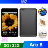 WIZ Arc 8 4G (3G+32G) 8吋LTE通話平板電腦-贈原廠皮套+韓版收納包+指環支架+奈米噴劑