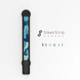 【SleekStrip】犀利釦 超薄美型手機支架 (夏日藍天x消光黑框)
