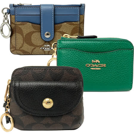 【COACH】C LOGO卡片名片鑰匙零錢包(均一價)
