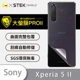 O-ONE【大螢膜PROII-背蓋保護貼】Sony Xperia 5 II 亮面背貼／霧面背貼／鑽面背貼 美國頂級原料犀牛皮保護貼 刮痕自動修復