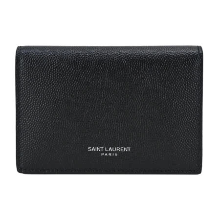 YSL
經典燙銀LOGO素面牛皮名片夾(黑色)